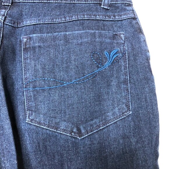 SOFT Surroundings Style 24996 Cotton Triple S Slim, Sculpt, Support Jeans Size 6 - Picture 4 of 7